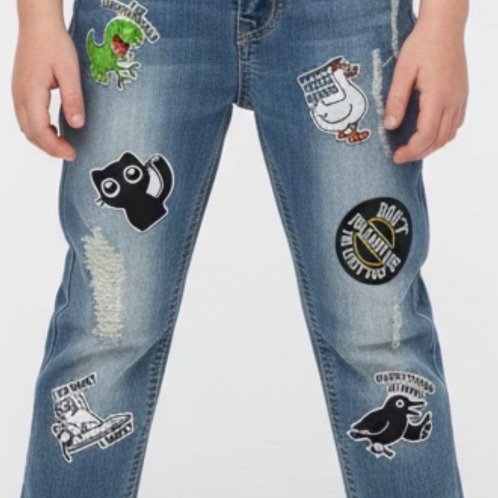 Kid patch pants